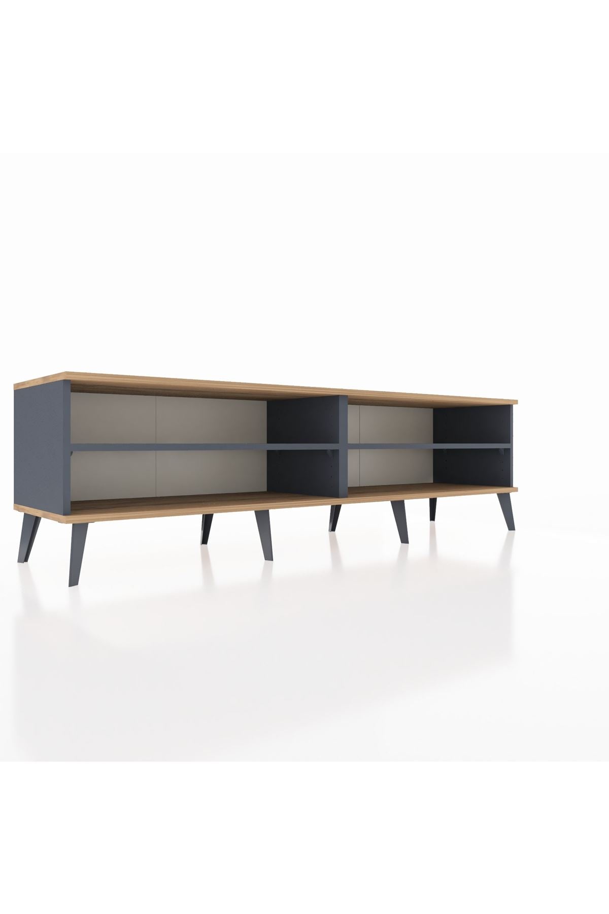 Hyperion TV Ünitesi 2 Raflı  176x44x51 Antrasit-Çam/Antrasit