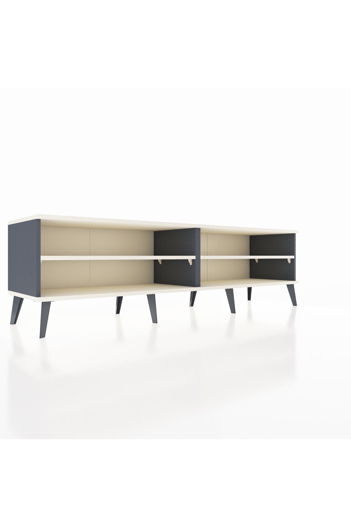 Hyperion TV Ünitesi 2 Raflı  176x44x51 Antrasit-Aytaşı/Aytaşı