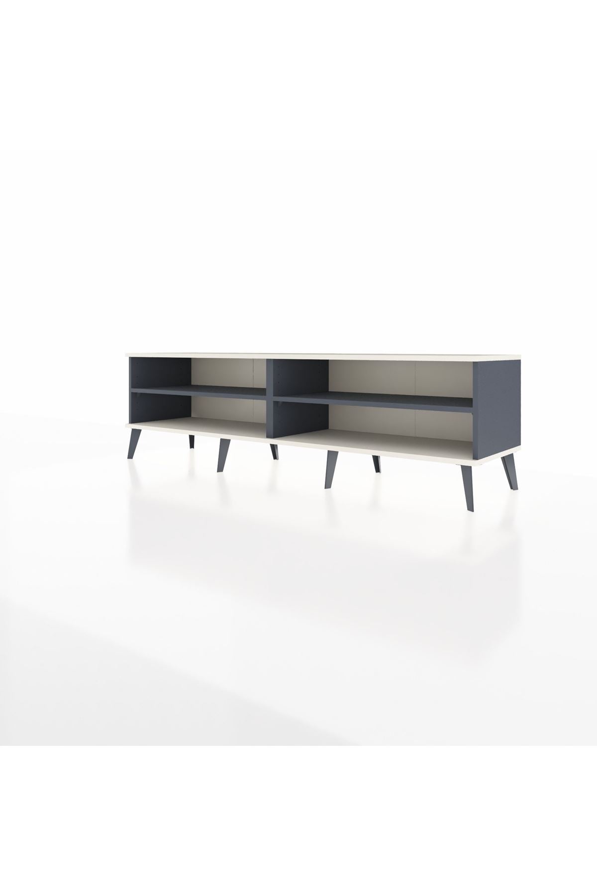 Hyperion TV Ünitesi 2 Raflı  176x44x51 Antrasit-Aytaşı/Antrasit