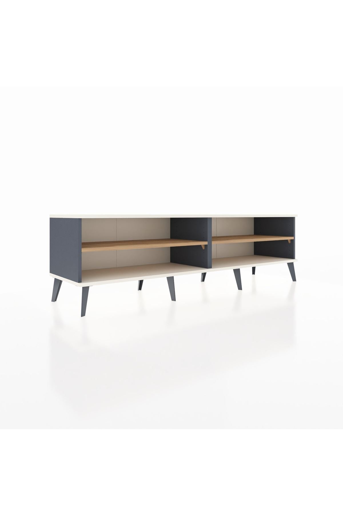 Hyperion TV Ünitesi 2 Raflı  176x44x51 Antrasit-Aytaşı/Çam