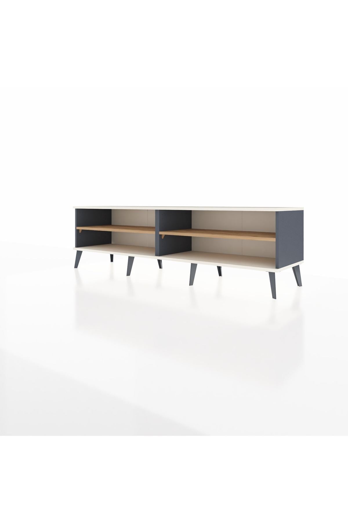 Hyperion TV Ünitesi 2 Raflı  176x44x51 Antrasit-Aytaşı/Çam