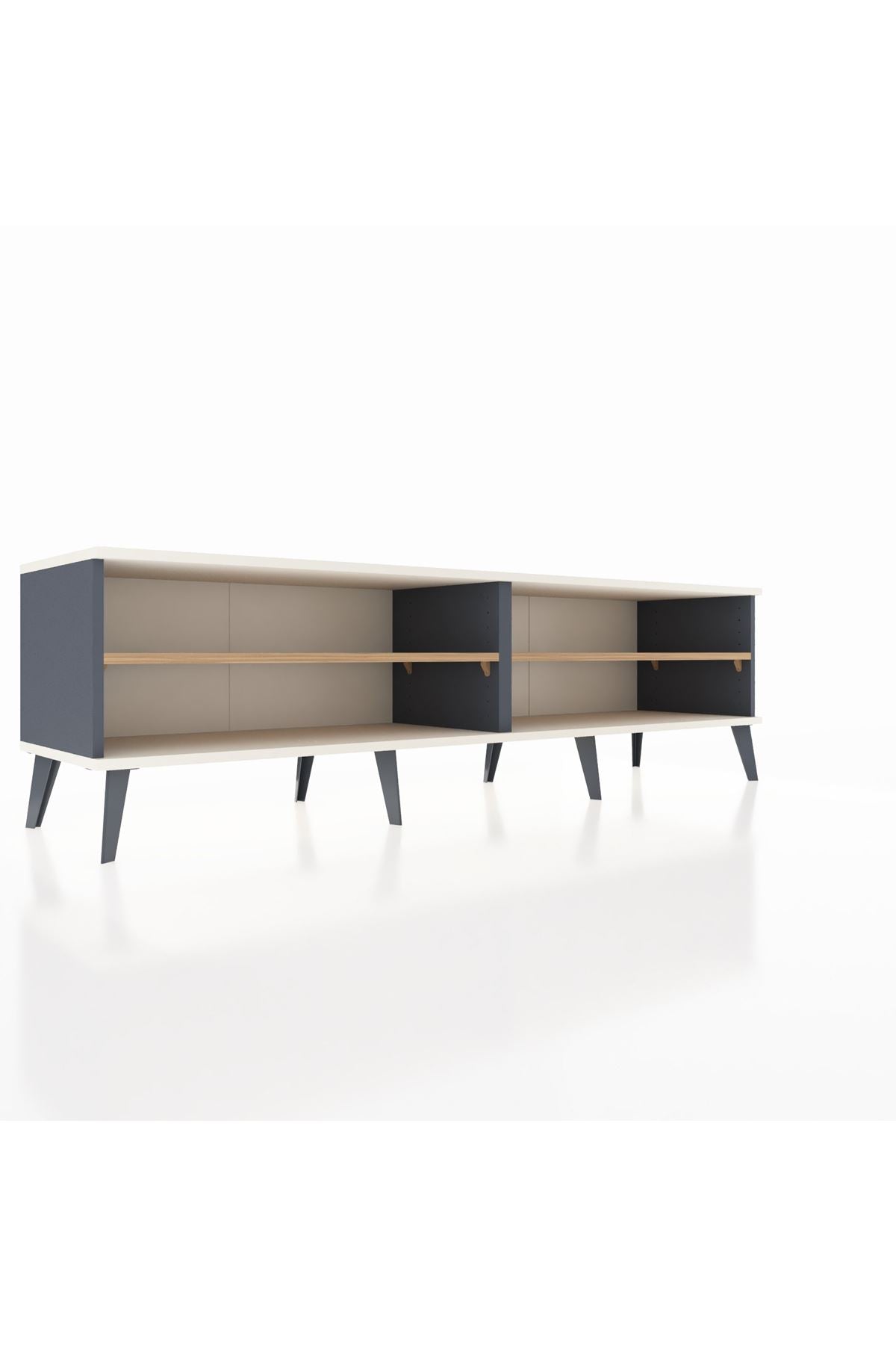 Hyperion TV Ünitesi 2 Raflı  176x44x51 Antrasit-Aytaşı/Çam