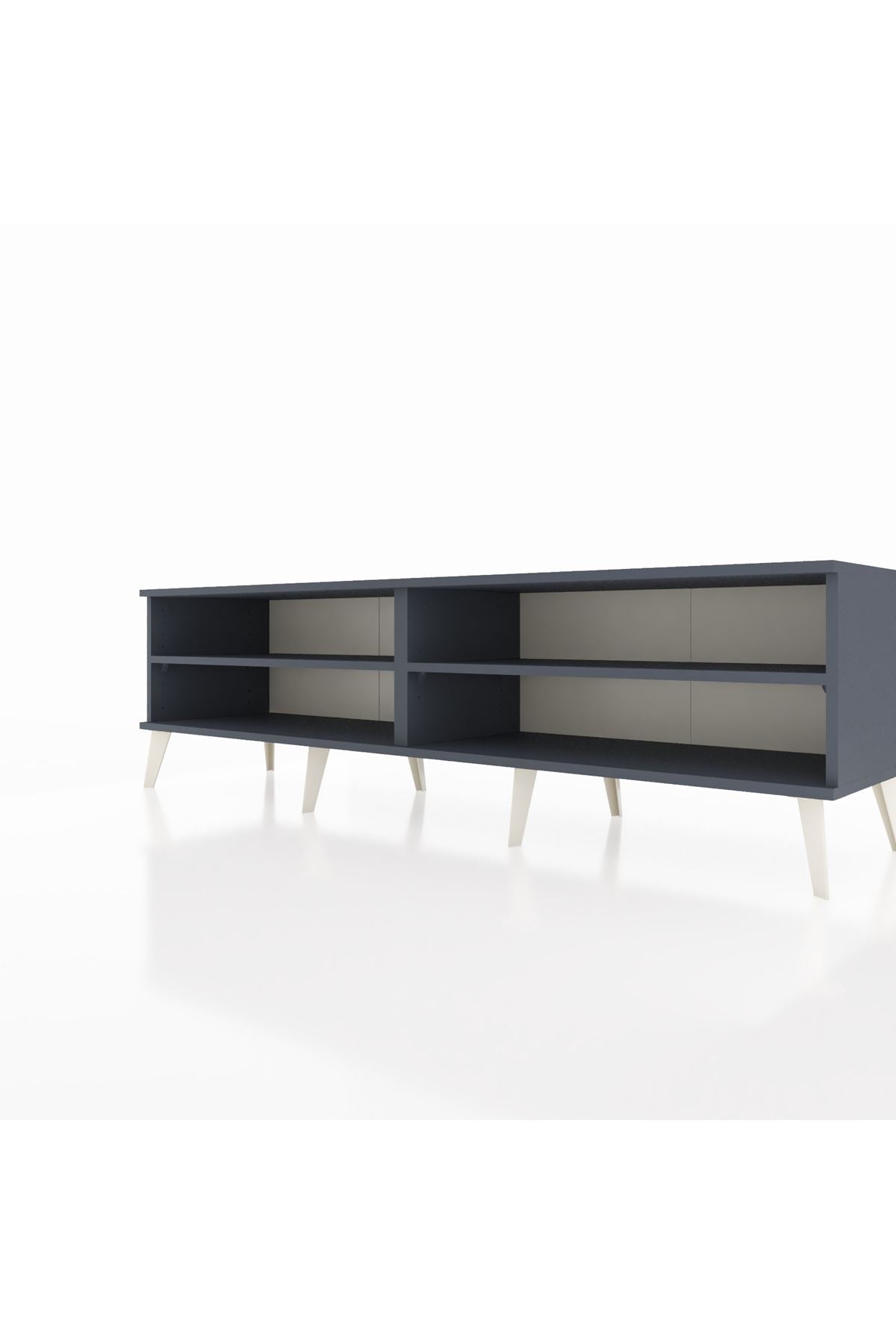 Hyperion TV Ünitesi 2 Raflı  176x44x51 Antrasit-Antrasit/Antrasit