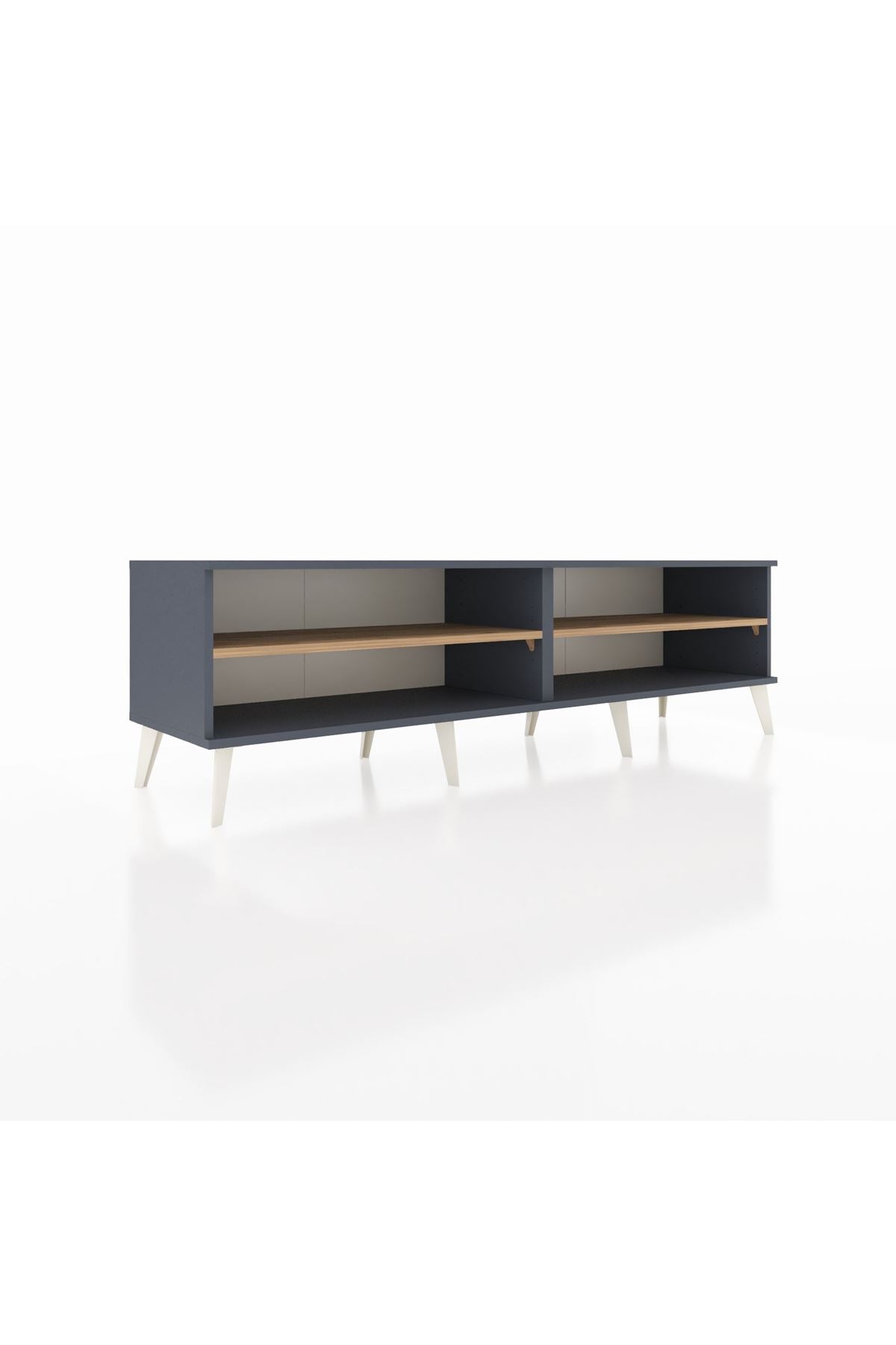 Hyperion TV Ünitesi 2 Raflı  176x44x51 Antrasit-Antrasit/Çam