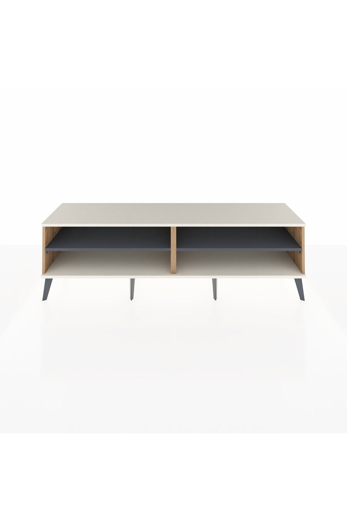 Hyperion TV Ünitesi 2 Raflı  176x44x51 Çam-Aytaşı/Antrasit