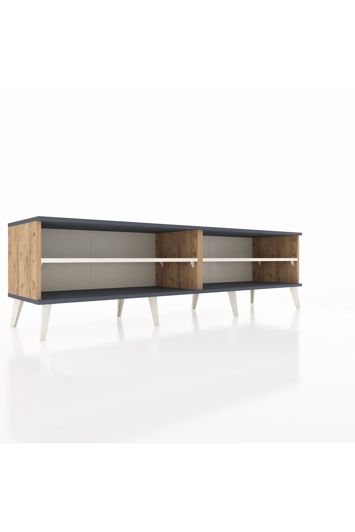 Hyperion TV Ünitesi 2 Raflı  176x44x51 Çam-Antrasit/Aytaşı