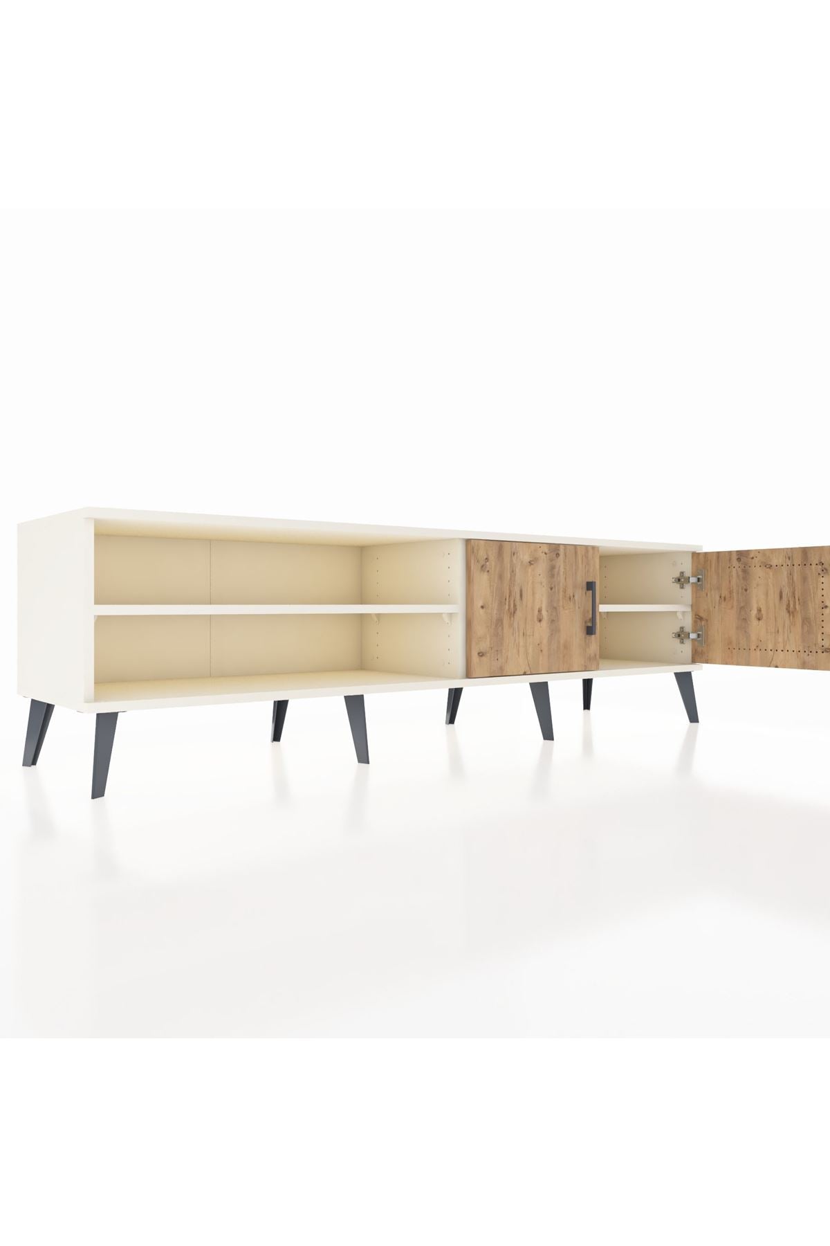 Hyperion TV Ünitesi 2 Raflı 2 Kapaklı 176x44x51 Aytaşı-Çam/Aytaşı