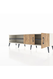 Hyperion TV Ünitesi 2 Raflı 2 Kapaklı 176x44x51 Aytaşı-Çam/Antrasit