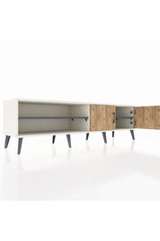 Hyperion TV Ünitesi 2 Raflı 2 Kapaklı 176x44x51 Aytaşı-Çam/Antrasit