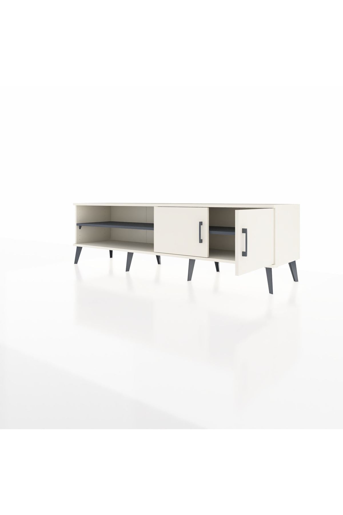 Hyperion TV Ünitesi 2 Raflı 2 Kapaklı 176x44x51 Aytaşı-Aytaşı/Antrasit