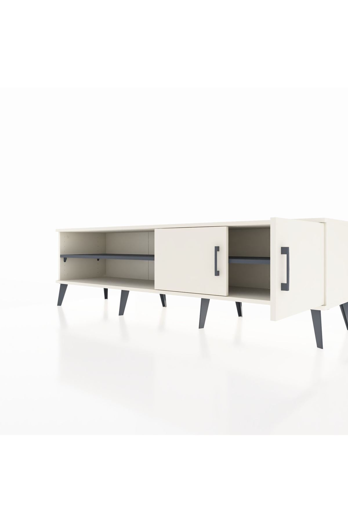 Hyperion TV Ünitesi 2 Raflı 2 Kapaklı 176x44x51 Aytaşı-Aytaşı/Antrasit