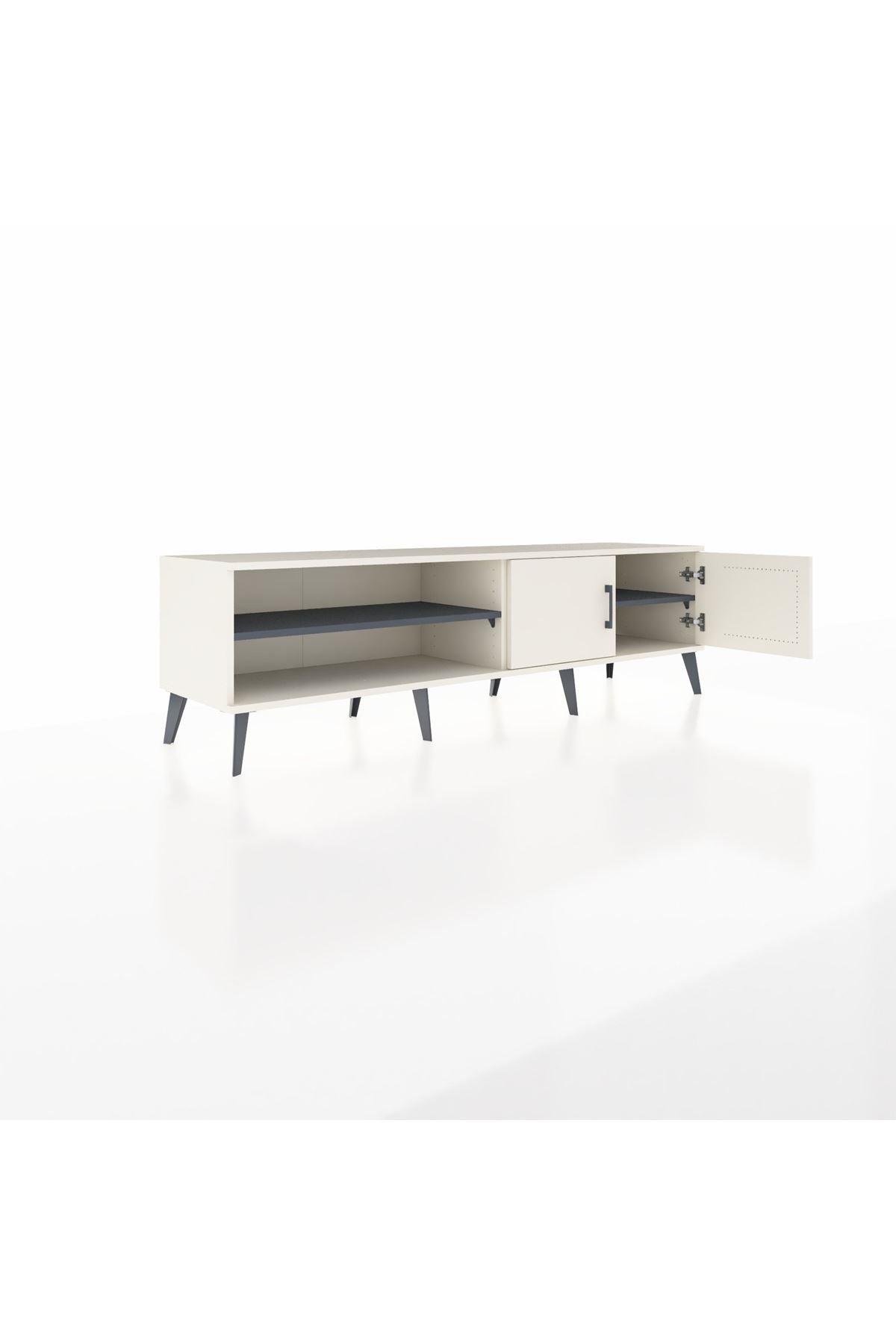 Hyperion TV Ünitesi 2 Raflı 2 Kapaklı 176x44x51 Aytaşı-Aytaşı/Antrasit