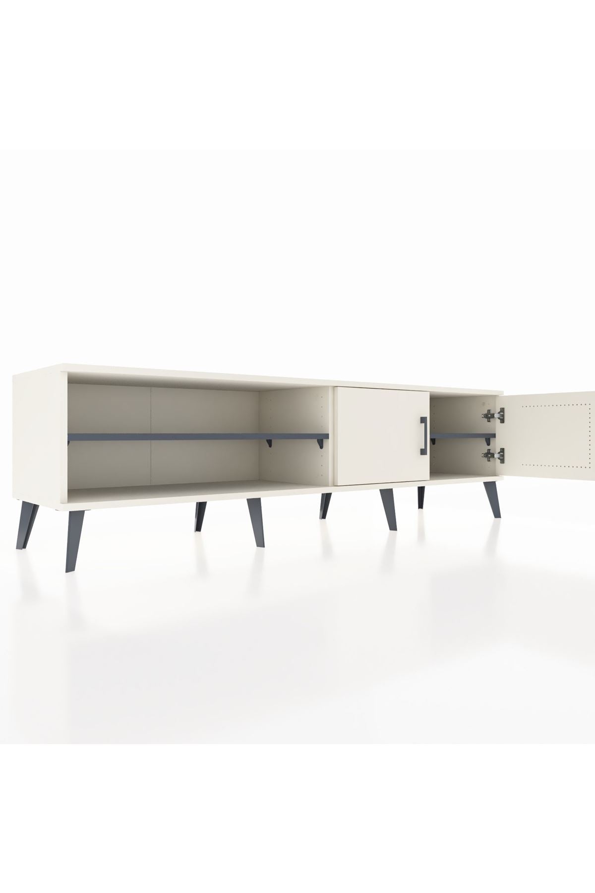 Hyperion TV Ünitesi 2 Raflı 2 Kapaklı 176x44x51 Aytaşı-Aytaşı/Antrasit