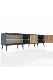 Hyperion TV Ünitesi 2 Raflı 2 Kapaklı 176x44x51 Antrasit-Çam/Aytaşı