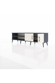 Hyperion TV Ünitesi 2 Raflı 2 Kapaklı 176x44x51 Antrasit-Aytaşı/Antrasit