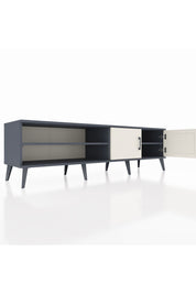 Hyperion TV Ünitesi 2 Raflı 2 Kapaklı 176x44x51 Antrasit-Aytaşı/Antrasit