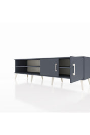 Hyperion TV Ünitesi 2 Raflı 2 Kapaklı 176x44x51 Antrasit-Antrasit/Antrasit