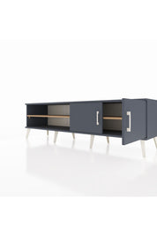 Hyperion TV Ünitesi 2 Raflı 2 Kapaklı 176x44x51 Antrasit-Antrasit/Çam