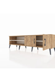 Hyperion TV Ünitesi 2 Raflı 2 Kapaklı 176x44x51 Çam-Çam/Aytaşı
