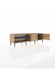 Hyperion TV Ünitesi 2 Raflı 2 Kapaklı 176x44x51 Çam-Çam/Antrasit