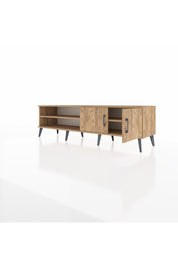 Hyperion TV Ünitesi 2 Raflı 2 Kapaklı 176x44x51 Çam-Çam/Çam