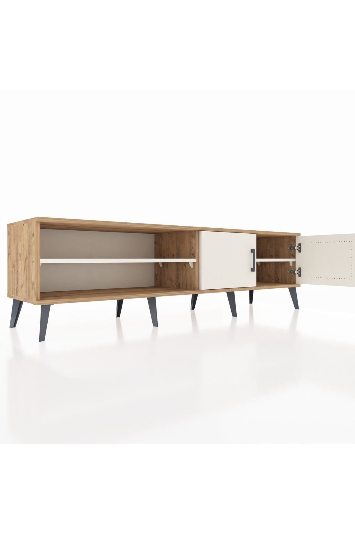 Hyperion TV Ünitesi 2 Raflı 2 Kapaklı 176x44x51 Çam-Aytaşı/Aytaşı