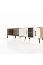 Hyperion TV Ünitesi 2 Raflı 2 Kapaklı 176x44x51 Çam-Aytaşı/Antrasit