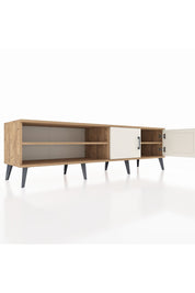 Hyperion TV Ünitesi 2 Raflı 2 Kapaklı 176x44x51 Çam-Aytaşı/Çam