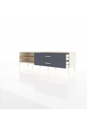 Hyperion TV Ünitesi Tek Raflı 2 Çekmeceli  176x44x51 Aytaşı-Çam/Antrasit