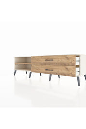 Hyperion TV Ünitesi Tek Raflı 2 Çekmeceli  176x44x51 Aytaşı-Çam/Çam