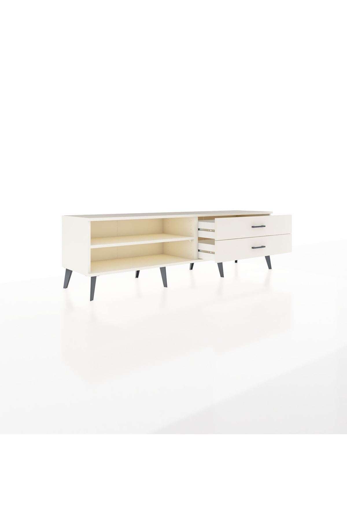 Hyperion TV Ünitesi Tek Raflı 2 Çekmeceli  176x44x51 Aytaşı-Aytaşı/Aytaşı