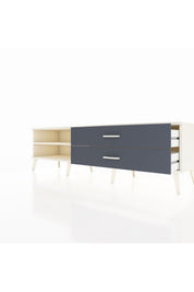 Hyperion TV Ünitesi Tek Raflı 2 Çekmeceli  176x44x51 Aytaşı-Aytaşı/Antrasit