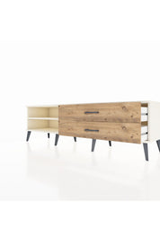 Hyperion TV Ünitesi Tek Raflı 2 Çekmeceli  176x44x51 Aytaşı-Aytaşı/Çam