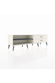 Hyperion TV Ünitesi Tek Raflı 2 Çekmeceli  176x44x51 Aytaşı-Antrasit/Aytaşı