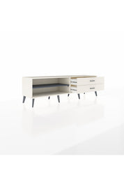 Hyperion TV Ünitesi Tek Raflı 2 Çekmeceli  176x44x51 Aytaşı-Antrasit/Aytaşı