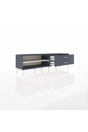 Hyperion TV Ünitesi Tek Raflı 2 Çekmeceli  176x44x51 Antrasit-Aytaşı/Antrasit