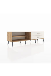 Hyperion TV Ünitesi Tek Raflı 2 Çekmeceli  176x44x51 Çam-Çam/Aytaşı