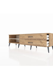 Hyperion TV Ünitesi Tek Raflı 2 Çekmeceli  176x44x51 Çam-Aytaşı/Çam