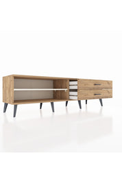 Hyperion TV Ünitesi Tek Raflı 2 Çekmeceli  176x44x51 Çam-Aytaşı/Çam