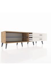 Hyperion TV Ünitesi Tek Raflı 2 Çekmeceli  176x44x51 Çam-Antrasit/Aytaşı