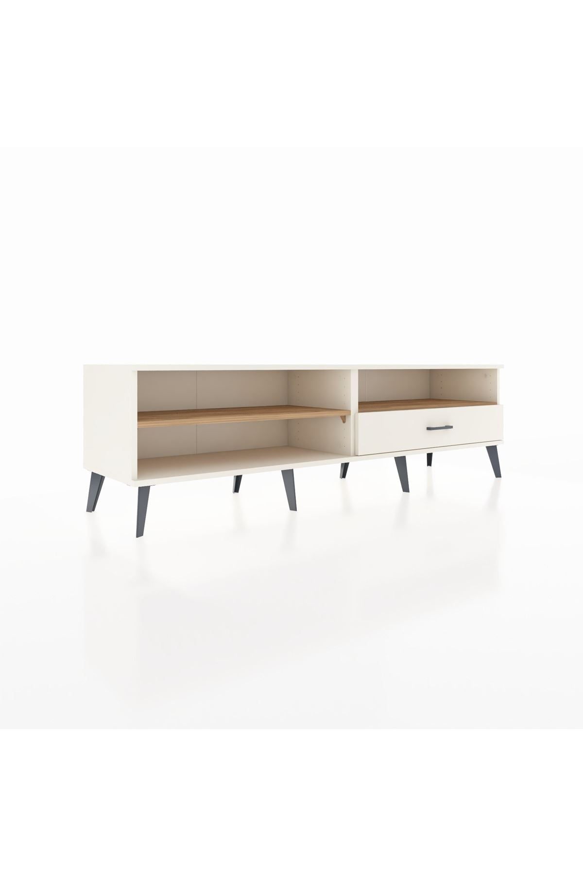 Hyperion TV Ünitesi 2 Raflı Tek Çekmeceli  176x44x51 Aytaşı-Çam/Aytaşı