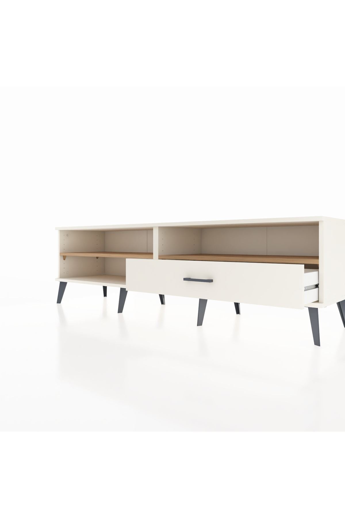 Hyperion TV Ünitesi 2 Raflı Tek Çekmeceli  176x44x51 Aytaşı-Çam/Aytaşı