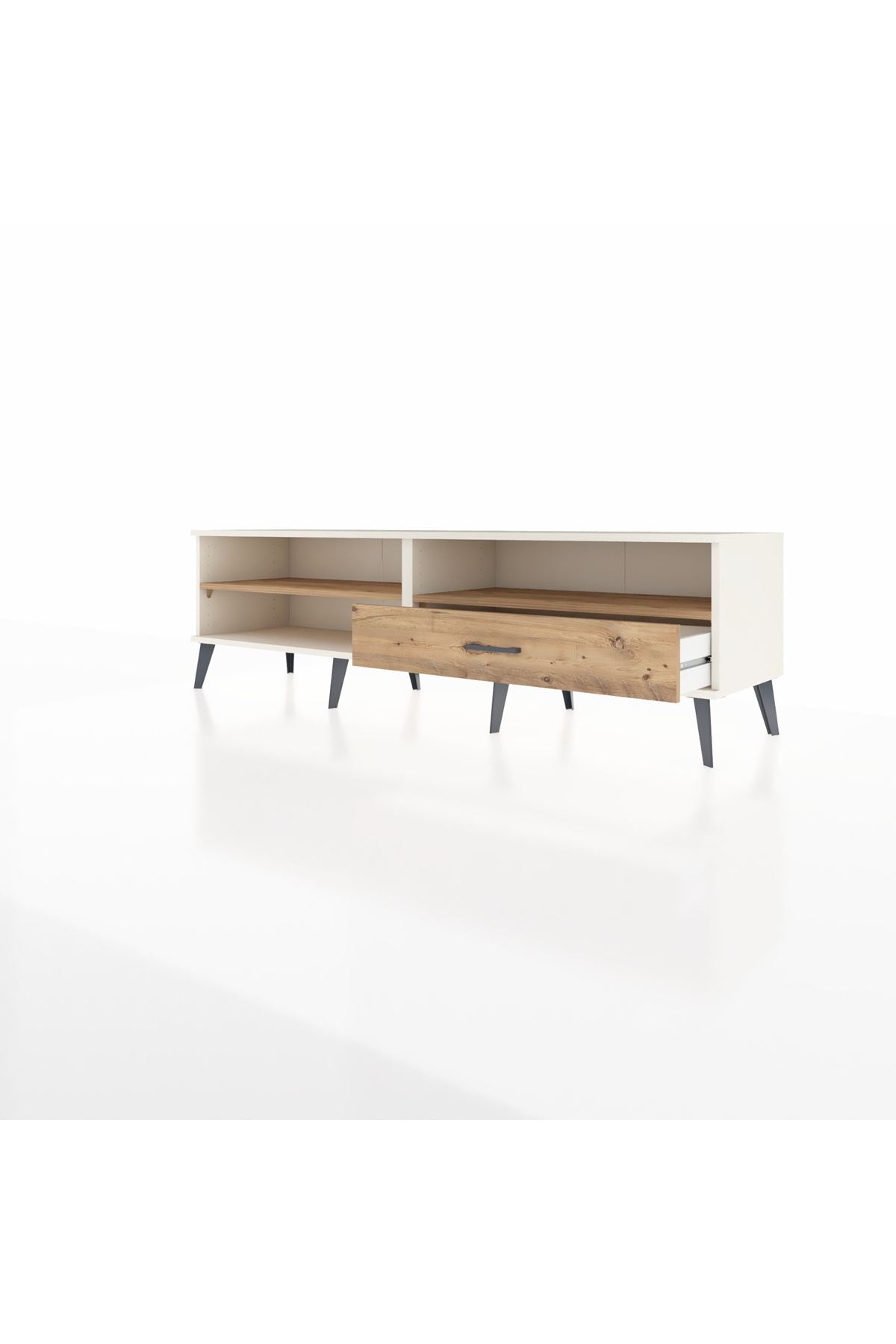 Hyperion TV Ünitesi 2 Raflı Tek Çekmeceli  176x44x51 Aytaşı-Çam/Çam