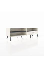 Hyperion TV Ünitesi 2 Raflı Tek Çekmeceli  176x44x51 Aytaşı-Antrasit/Aytaşı