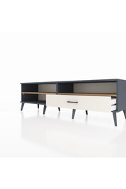 Hyperion TV Ünitesi 2 Raflı Tek Çekmeceli  176x44x51 Antrasit-Çam/Aytaşı