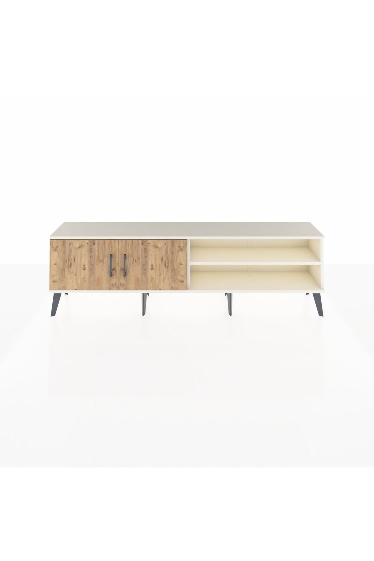 Arges TV Ünitesi 2 Raflı 2 Kapaklı 176x30x51 Aytaşı-Çam/Aytaşı