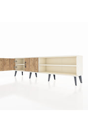 Arges TV Ünitesi 2 Raflı 2 Kapaklı 176x30x51 Aytaşı-Çam/Aytaşı
