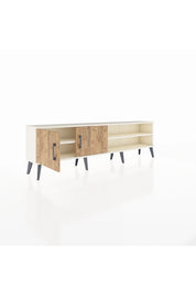 Arges TV Ünitesi 2 Raflı 2 Kapaklı 176x30x51 Aytaşı-Çam/Aytaşı