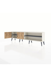 Arges TV Ünitesi 2 Raflı 2 Kapaklı 176x30x51 Aytaşı-Çam/Antrasit