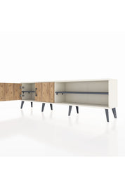 Arges TV Ünitesi 2 Raflı 2 Kapaklı 176x30x51 Aytaşı-Çam/Antrasit